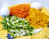 عکس مرحله 1 از دستور پنکیک سبزیجات