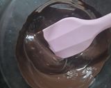 A picture of step 3 of Dark chocolate swissroll.