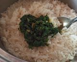 Foto del paso 3 de la receta: Arroz verde con pesto