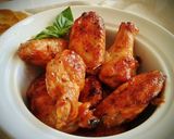 Foto del paso 7 de la receta Alitas de pollo al horno con salsa de ketchup y miel