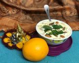 A picture of step 6 of Orange Kheer/ Kheer Komola.