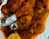 صورة لخطوة 1 من وصفة دجاجة محمرة في الفرن بتتبيلة روعة محشية أرز🤤😋