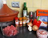 Une image de l'étape 1 de Chili con carne façon tajine.