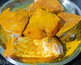 A picture of step 1 of Bengali Mustard based Fish Curry or Macher Jhal.