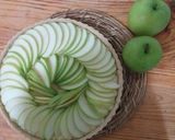 Foto del paso 4 de la receta: Tarta de avena y crema pastelera, y manzanas verdes 🍏