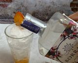 A picture of step 2 of Magic butterfly Mocktail.