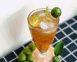 Hình bước làm 3 của món Hồng trà sả tắc mật ong hạt chia