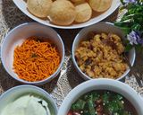 Gambar langkah 5 resipi Pani Puri Indian Street Food.