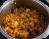 A picture of step 5 of Chole Paneer Pulao.