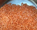 A picture of step 1 of Red lentils Ragi beetroot Dosa.