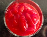 A picture of step 5 of No Bake Strawberry Cheesecake.