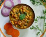 A picture of step 8 of Soya Bean Curry.