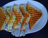 वेज चीज़ ग्रिल सैंडविच (veg cheese grill sandwich recipe in Hindi) रेसिपी चरण 3 फोटो