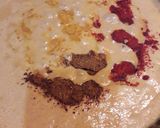 A picture of step 16 of Shahi lauki ke kofte with plain rice.