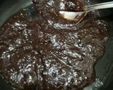 A picture of step 4 of Milk powder and coco powder barfi.