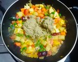 A picture of step 3 of Vegetable Sagu.