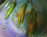 A picture of step 6 of Achari qeema.