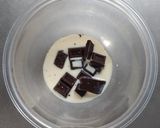A picture of step 2 of 1-Minute Microwave Rich Oreo Brownies.