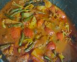 A picture of step 4 of Mix vegetable curry UP style.