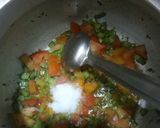 A picture of step 6 of Tomato, guar beans khichdi.