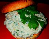 A picture of step 6 of Mike's Peppered Cream Cheese Bagel Spread.
