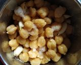 A picture of step 1 of Classic Hummus.