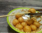 Hình bước làm 3 của món Bánh bột nếp chiên phủ socola