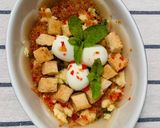 Hình bước làm 3 của món Bánh bèo tôm cháy bằng bánh phồng tôm