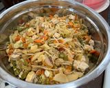 A picture of step 6 of Filipino Vegetable Lumpia.