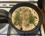 Une image de l'étape 2 de Pâte champignon de Paris et la crème.