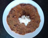 A picture of step 5 of Arrowroot mix thalipeeth with white butter.