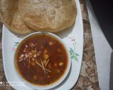 A picture of step 4 of Chole bhature.