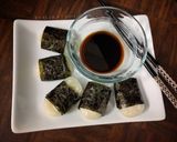 Foto langkah ke 6 dari resep Homemade Isobemaki / Isobeyaki (mochi + seaweed).