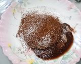 A picture of step 7 of Molten lava cake 😋😋😋.