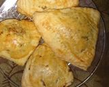 A picture of step 7 of Pattis with homemade pastry puff..