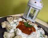 صورة لخطوة 4 من وصفة شيش برك باللبن والصلصة 🍅