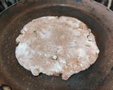 A picture of step 5 of Ragi Roti..