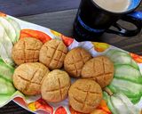A picture of step 4 of Jira biscuit (eggless).