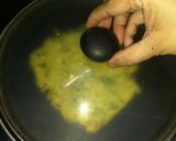 A picture of step 4 of Oats chilla.