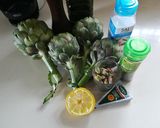 Foto del paso 1 de la receta Abanico de alcachofas