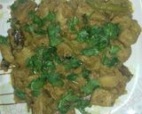 A picture of step 5 of Kache kele ki dry sabji.