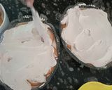 A picture of step 5 of Tiramisu Coffee Cake | No-Bake Cake | Marie biscuit Dessert.