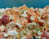 A picture of step 5 of Mayo Egg Vegetable Salad.