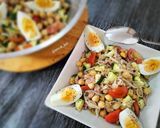Foto del paso 6 de la receta: Ensalada de garbanzos con calabacín, atún y huevo