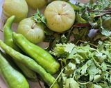 A picture of step 1 of Amla chutney.