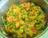 Csirkés paella recept fázis 4 fotója