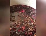 A picture of step 2 of Zobo drink.