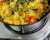 A picture of step 3 of Indori Poha.