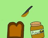 A picture of step 5 of Toast and peanut butter.