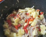 Foto del paso 2 de la receta: Garbanzos con setas y pimiento de piquillo
